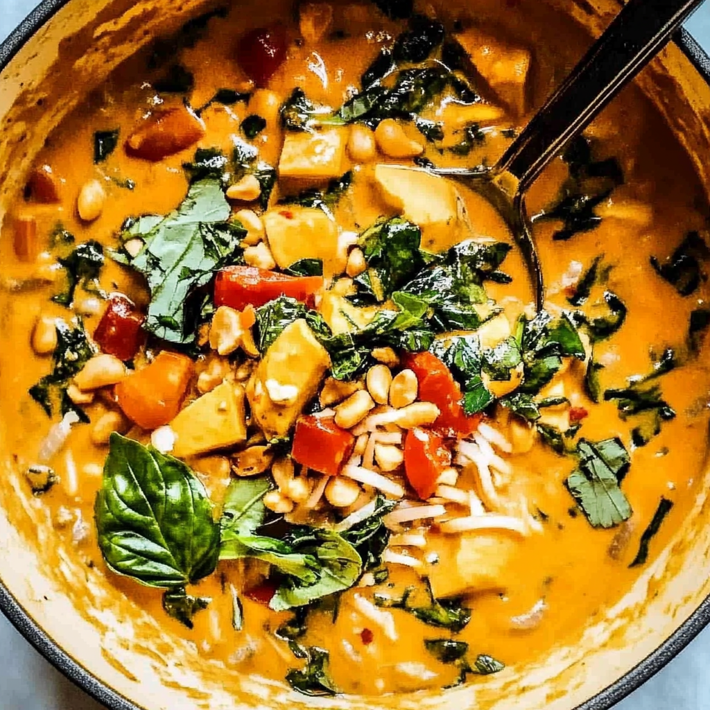 Recipe preparation for Easy Thai Peanut Curry