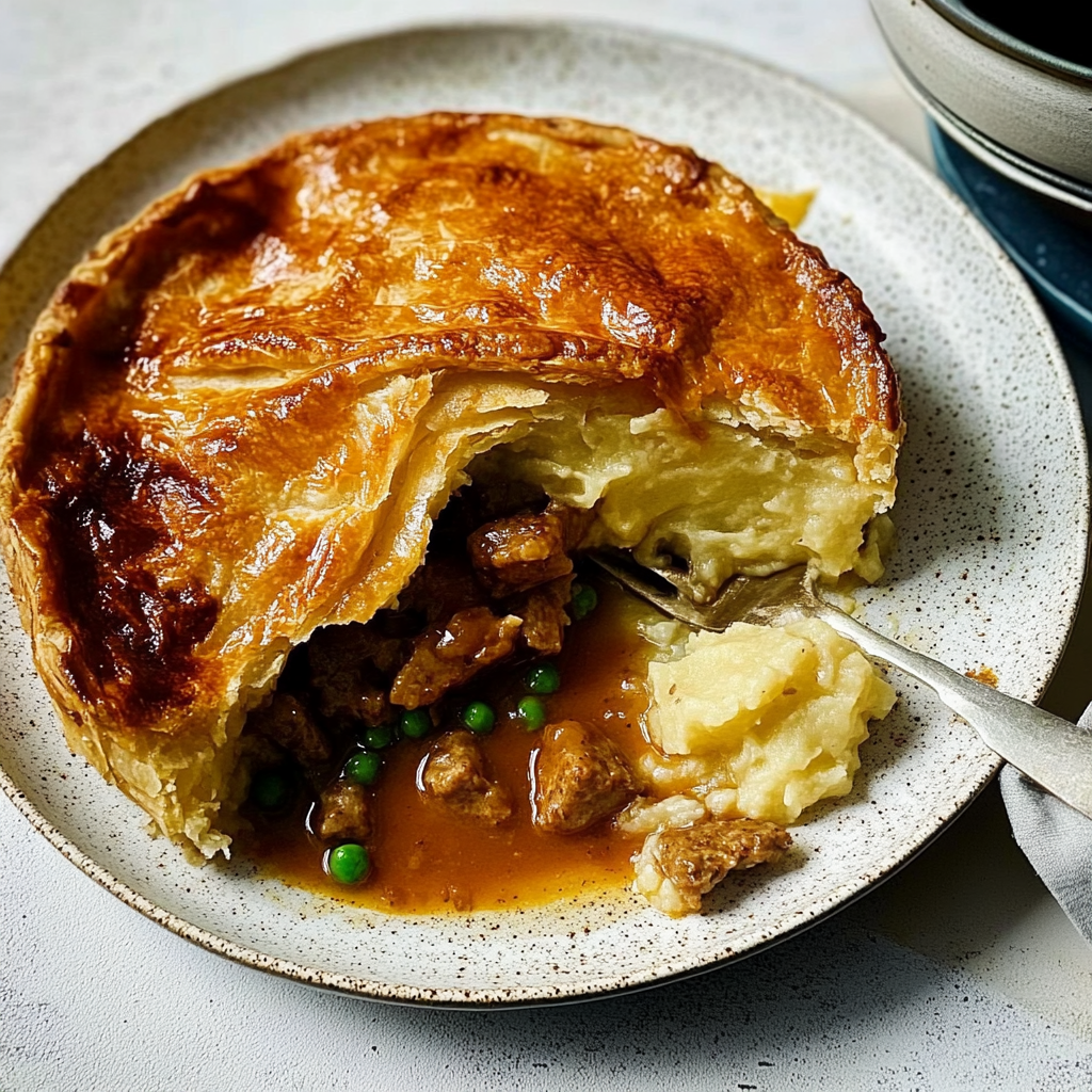 Recipe preparation for Sausage and Leek Mash Pie