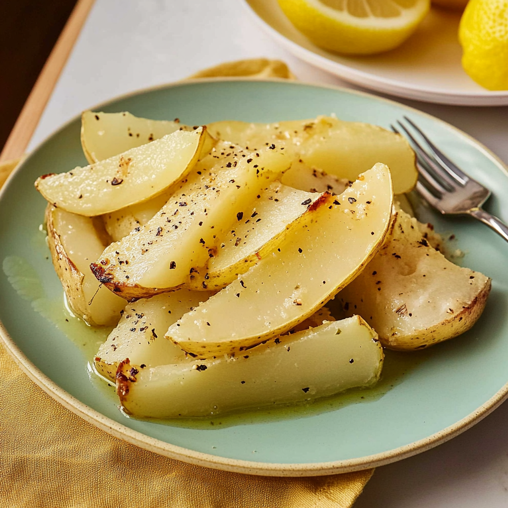 Recipe preparation for Lemon Potatoes
