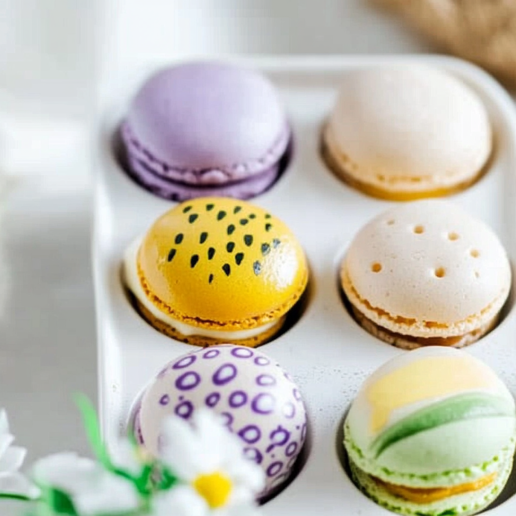 Recipe preparation for Easter Egg Macaron