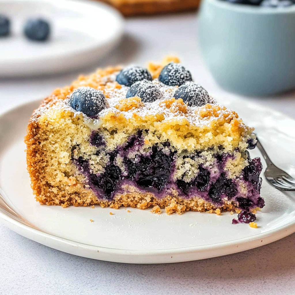 Recipe preparation for Blueberry Sour Cream Coffee Cake