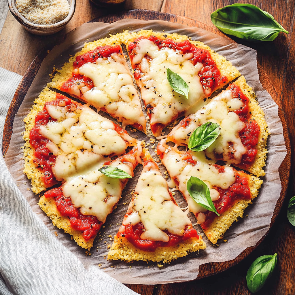Recipe preparation for Cauliflower Pizza Crust