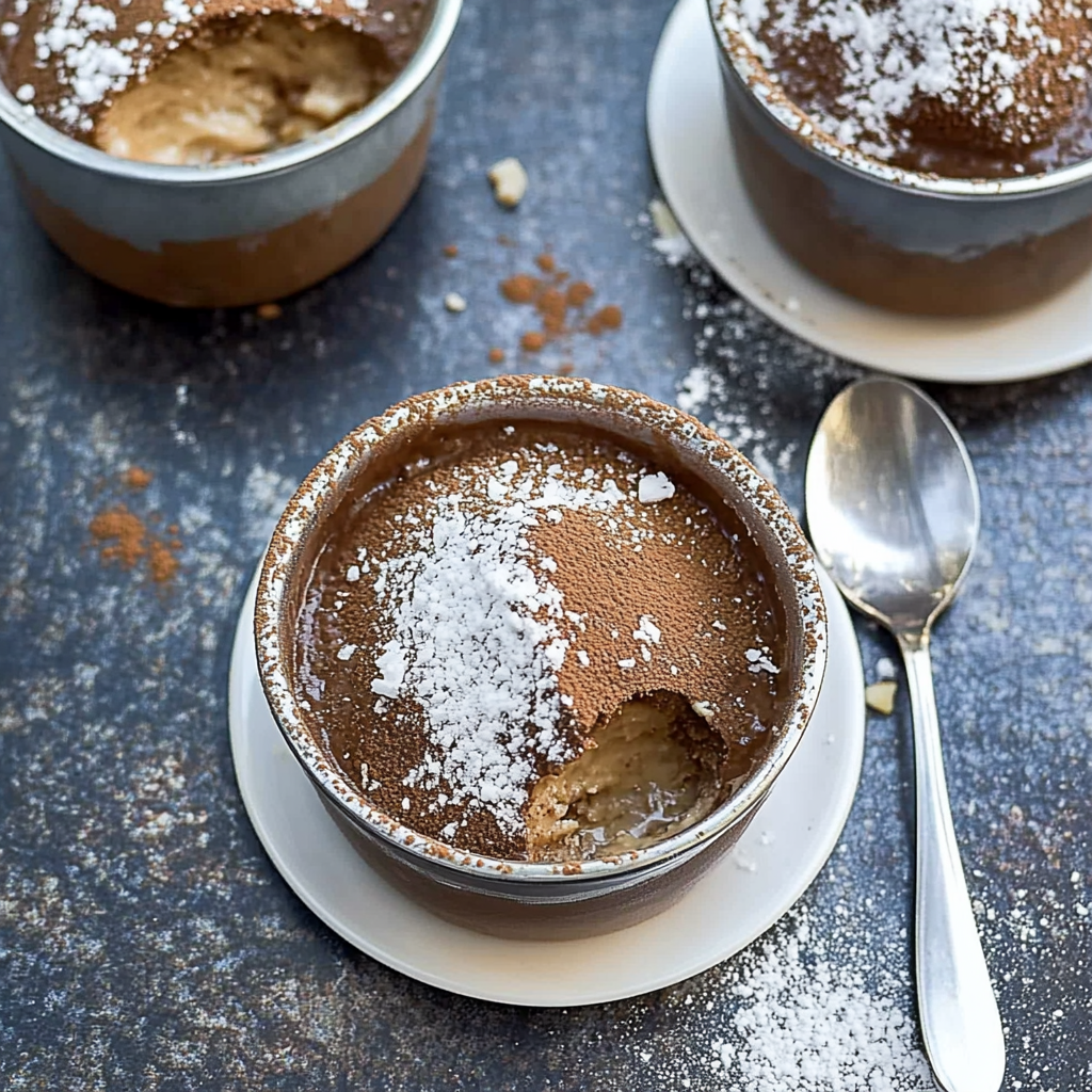 Recipe preparation for Coconut Chocolate Pudding