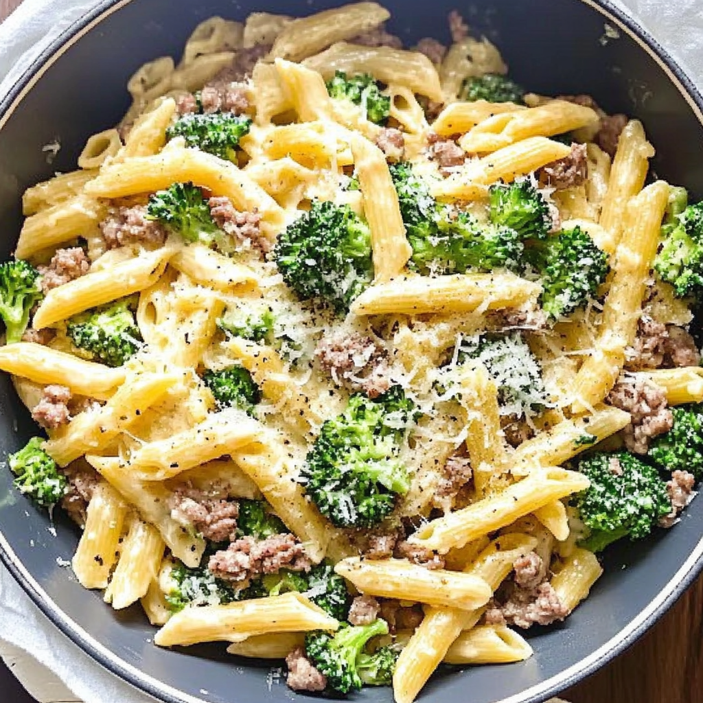Recipe preparation for Simple Broccoli and Sausage Pasta