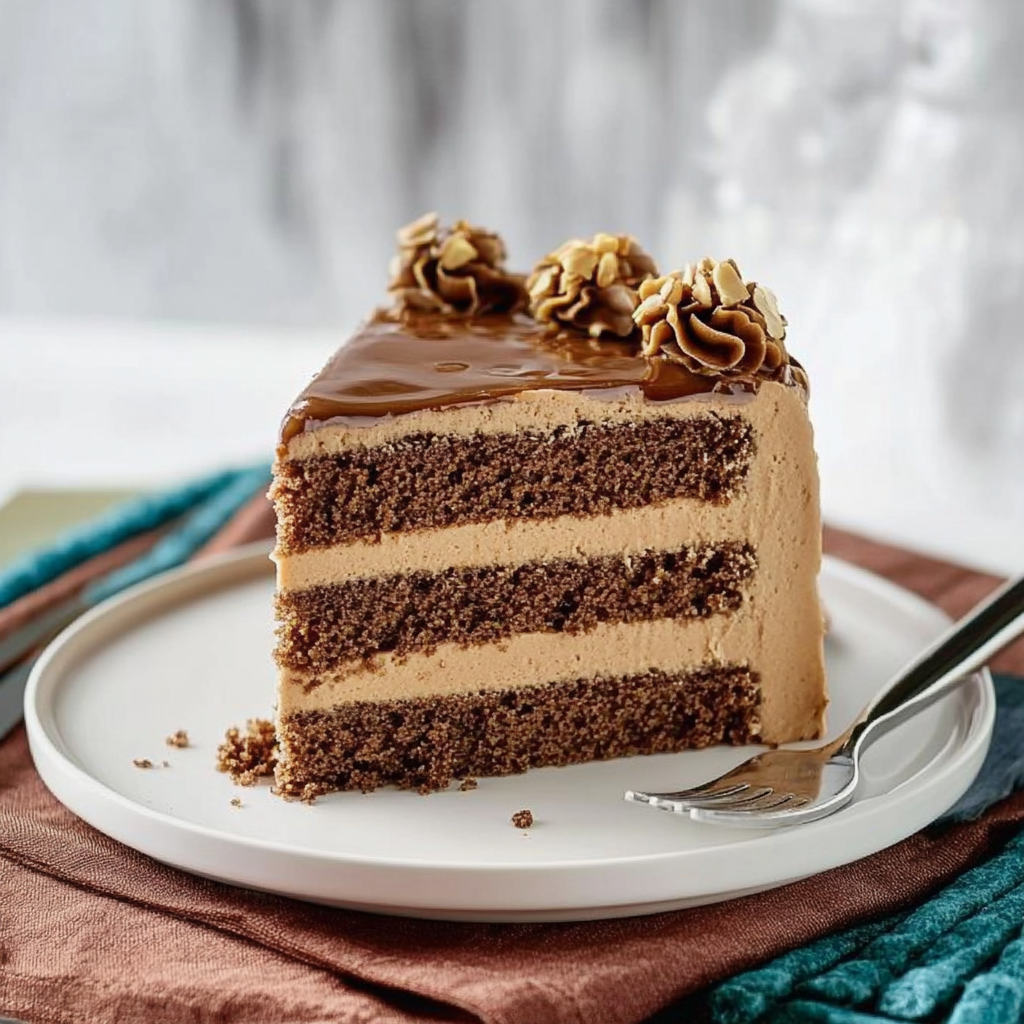 Recipe preparation for Walnut Mocha Torte