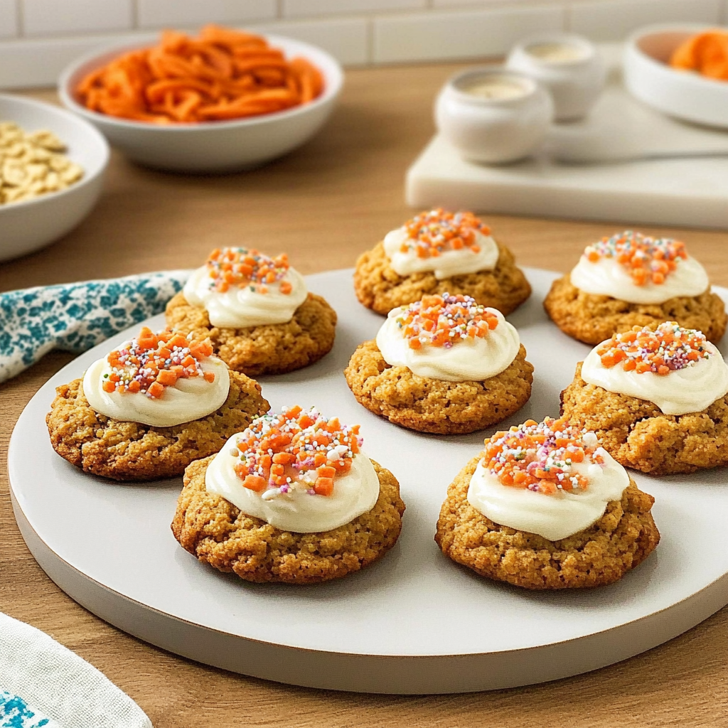 Recipe preparation for Carrot Cake Cookies