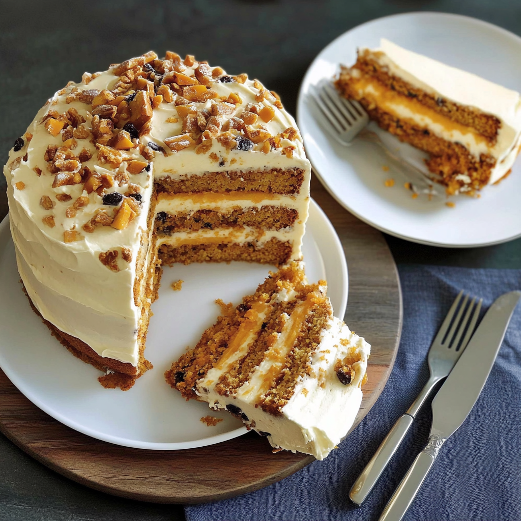 Recipe preparation for Sweet Potato Hummingbird Cake