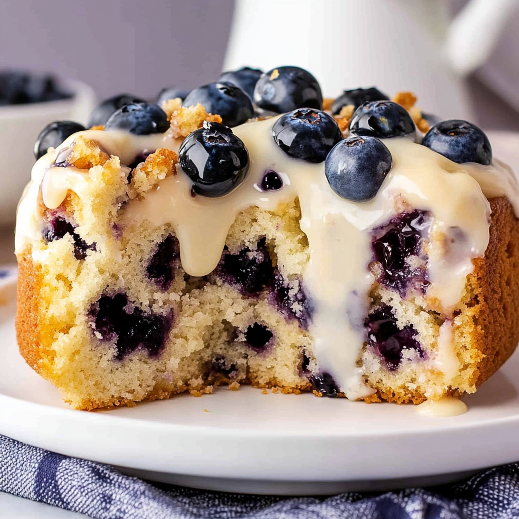 Recipe preparation for Blueberry Coffee Cake