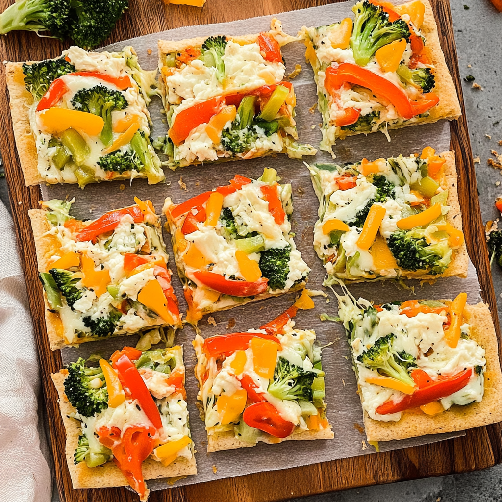 Recipe preparation for Veggie Pizza